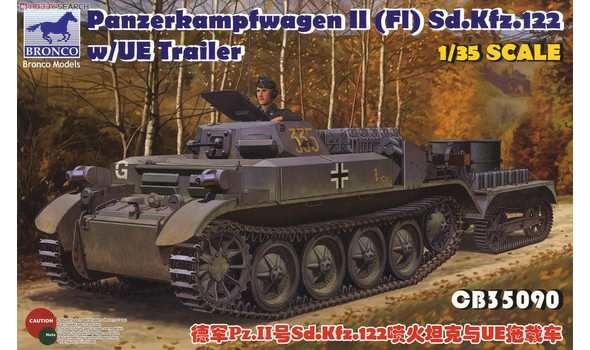 Panzerkampfwagen II (FI) Sd.Kfz.122 w/UE Trailer