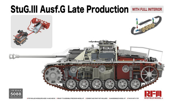 STUG.III AUSF.G LATE PRODUCTION (ПОЛНЫЙ ИНТЕРЬЕР, РАБОЧИЕ ТРАКИ)
