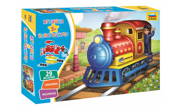 ИГРУШКА-КОНСТРУКТОР. ПАРОВОЗ