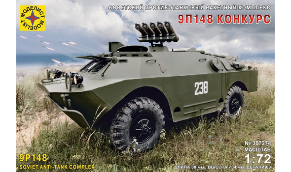 Советский противотанковый комплекс 9П148 "Конкурс"