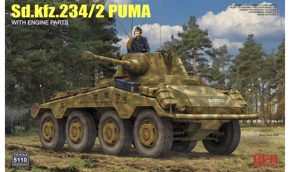 Sd.Kfz.234/2 PUMA with Engine Parts