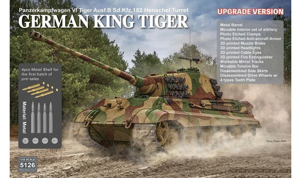 Pz.Kpfw.VI Ausf.B King Tiger Henschel Turret Sd.Kfz. 182 Upgrade Version