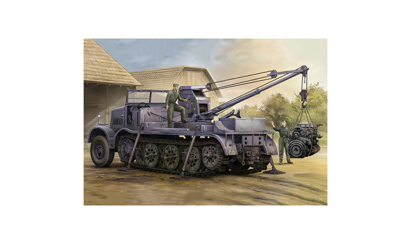 Schwerer Zugkraftwagen 18to Sd. Kfz. 9/1 с 6-тонным краном Bilstein