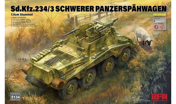Sd.Kfz. 234/3 Schwerer Panzerspähwagen 7.5cm Stummel